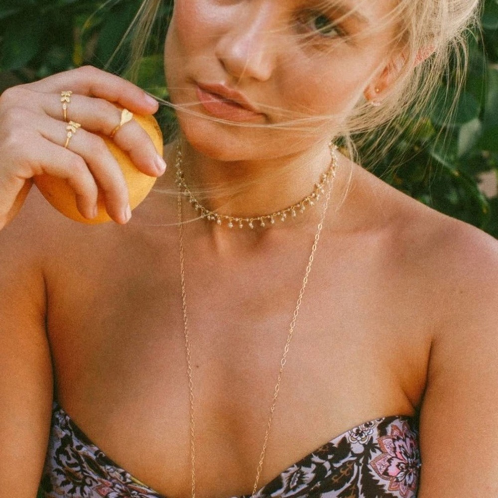 NEW Free People x Marida Flower Field Choker - Picture 6 of 6